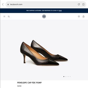 TORY BURCH BLACK HIGH HEELS